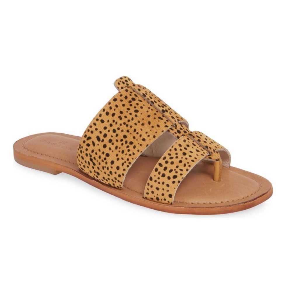 NWOT Caslon Calf Hair Mateo Slide